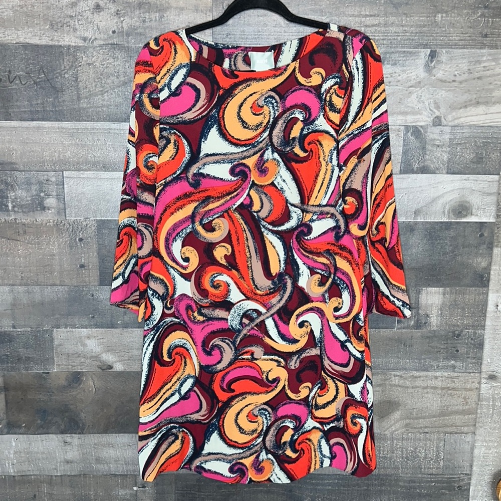 Colorful Mauve from Anthropology 3/4 Sleeve Midi Dress
